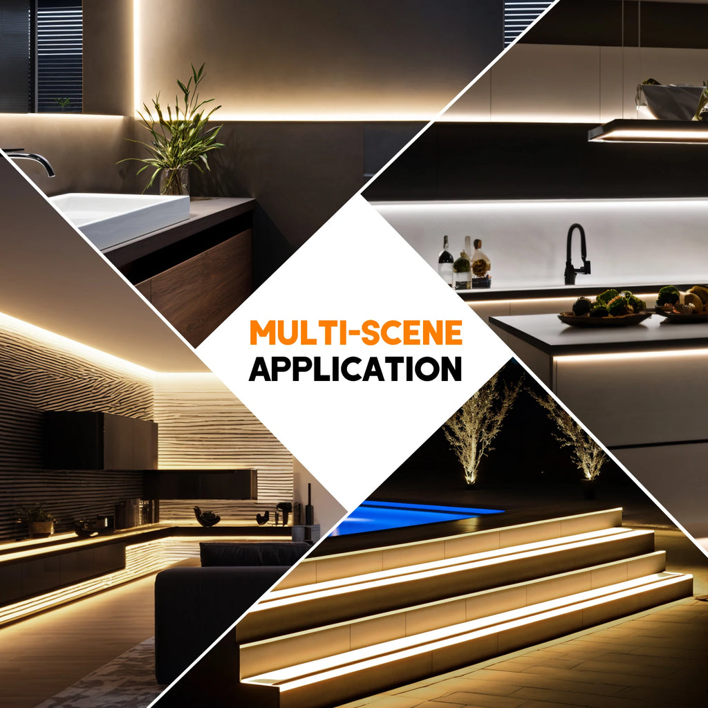 COB LED Strip with 4AA Battery Box DC 5V 320Leds/m Battery Tape for Kitchen Cabinet Lamp White Red Green Ice Blue Pink Yellow