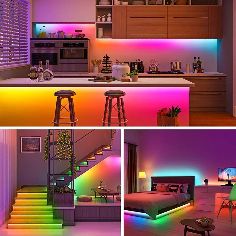 5V RGB Neon Strip Light 1M 2M 3M 5M USB Waterproof Flexible Tape Neon Lights With Bluetooth APP Control For Christmas Home Decor