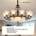 American/European Inspired Chandelier Glass And Iron Elements Great For Living Room Bedroom  Dining Room Setup