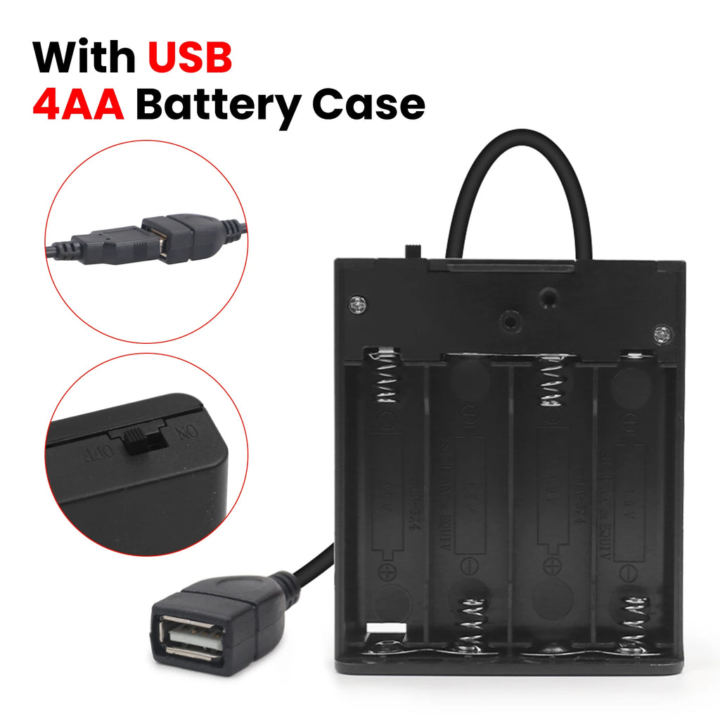 COB LED Strip with 4AA Battery Box DC 5V 320Leds/m Battery Tape for Kitchen Cabinet Lamp White Red Green Ice Blue Pink Yellow