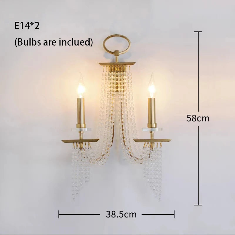 Romantic Art Candle Chandeliers Luxury Crystal Hanging Light Hotel Villa French Country Living Room Bedroom Kitchen Pendant Lamp