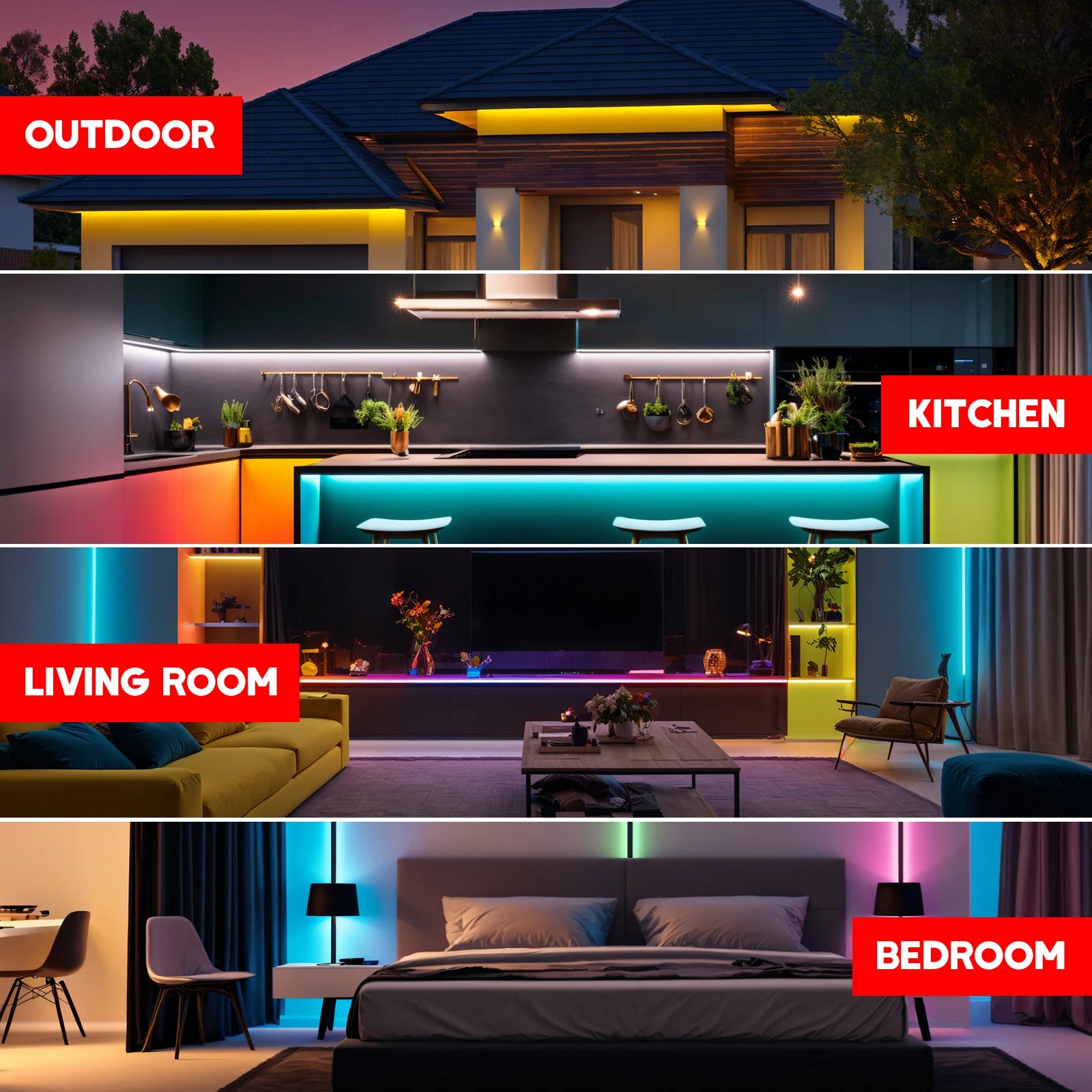 COB LED Strip with 4AA Battery Box DC 5V 320Leds/m Battery Tape for Kitchen Cabinet Lamp White Red Green Ice Blue Pink Yellow